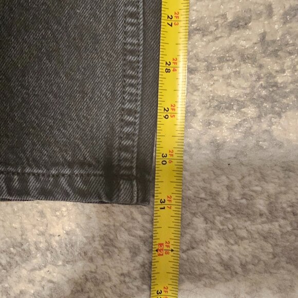 Re/Done - Originals High Rise Loose Jeans In Washed Black With Rips - Size 26 - Picture 11 of 11